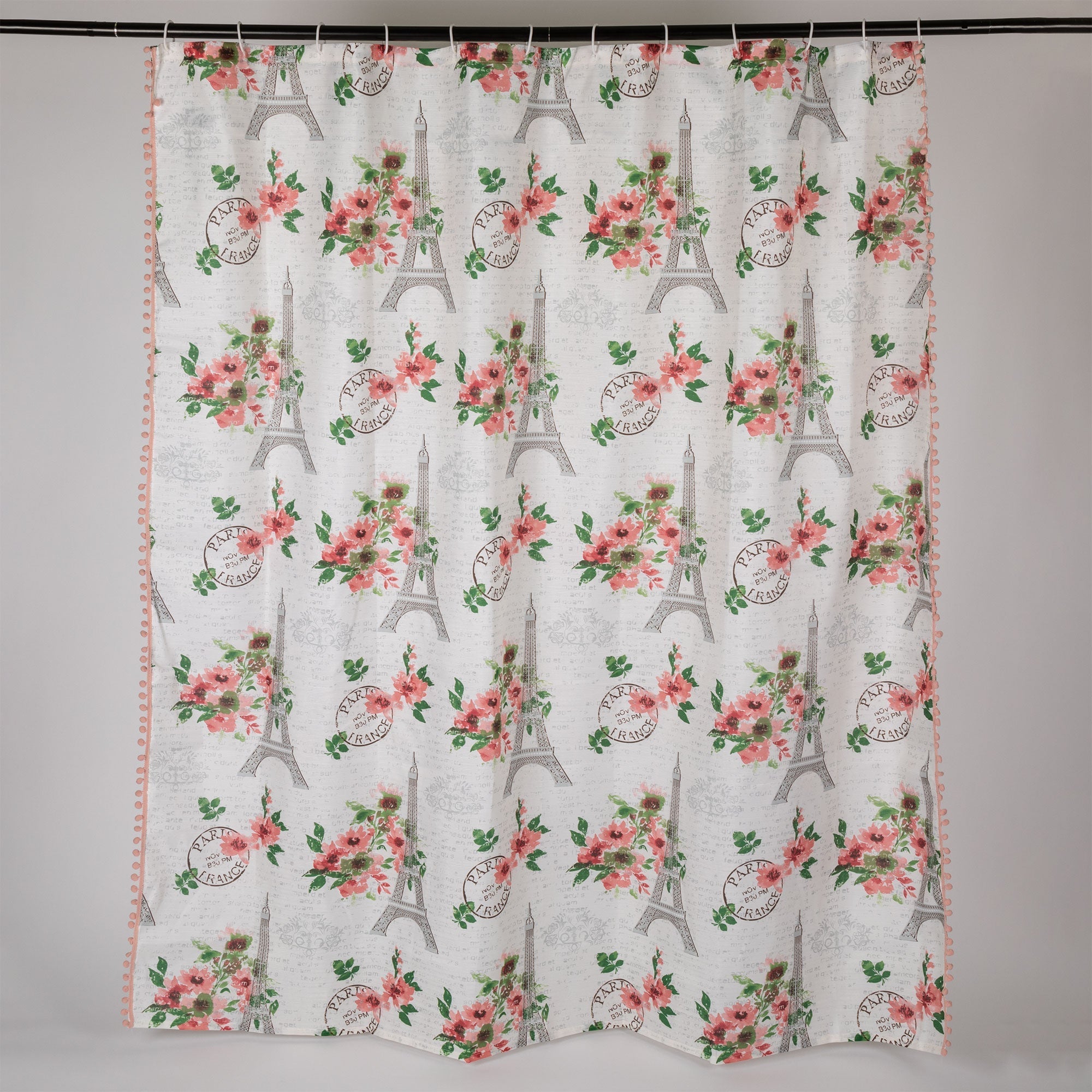 For the Love of Paris Shower Curtain - Aaria Tees Aaria Tees