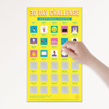 Thirty Day Challenge Scratch Poster - Aaria Tees Aaria Tees