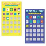 Thirty Day Challenge Scratch Poster - Aaria Tees Aaria Tees