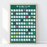 Bucket List Scratch Poster - Aaria Tees Aaria Tees