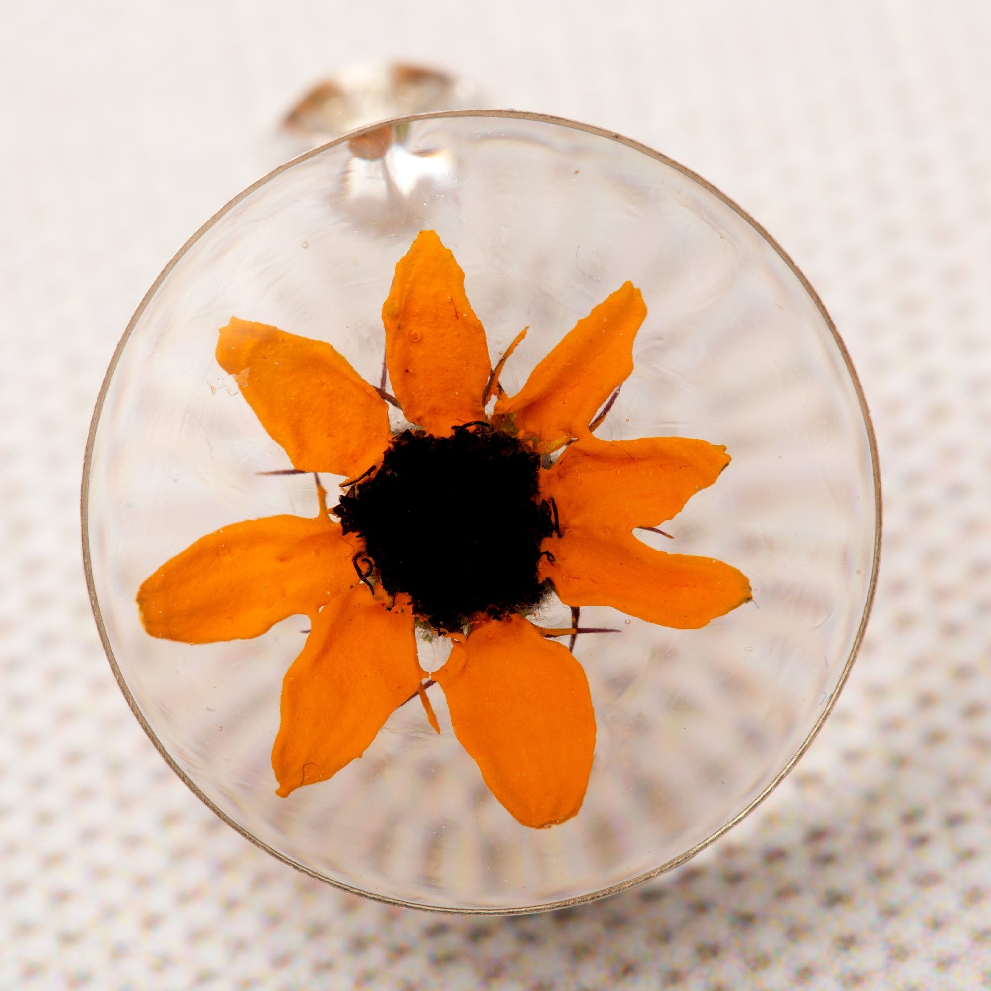 Real Sunflower & Sterling Post Earrings - Aaria Tees Aaria Tees
