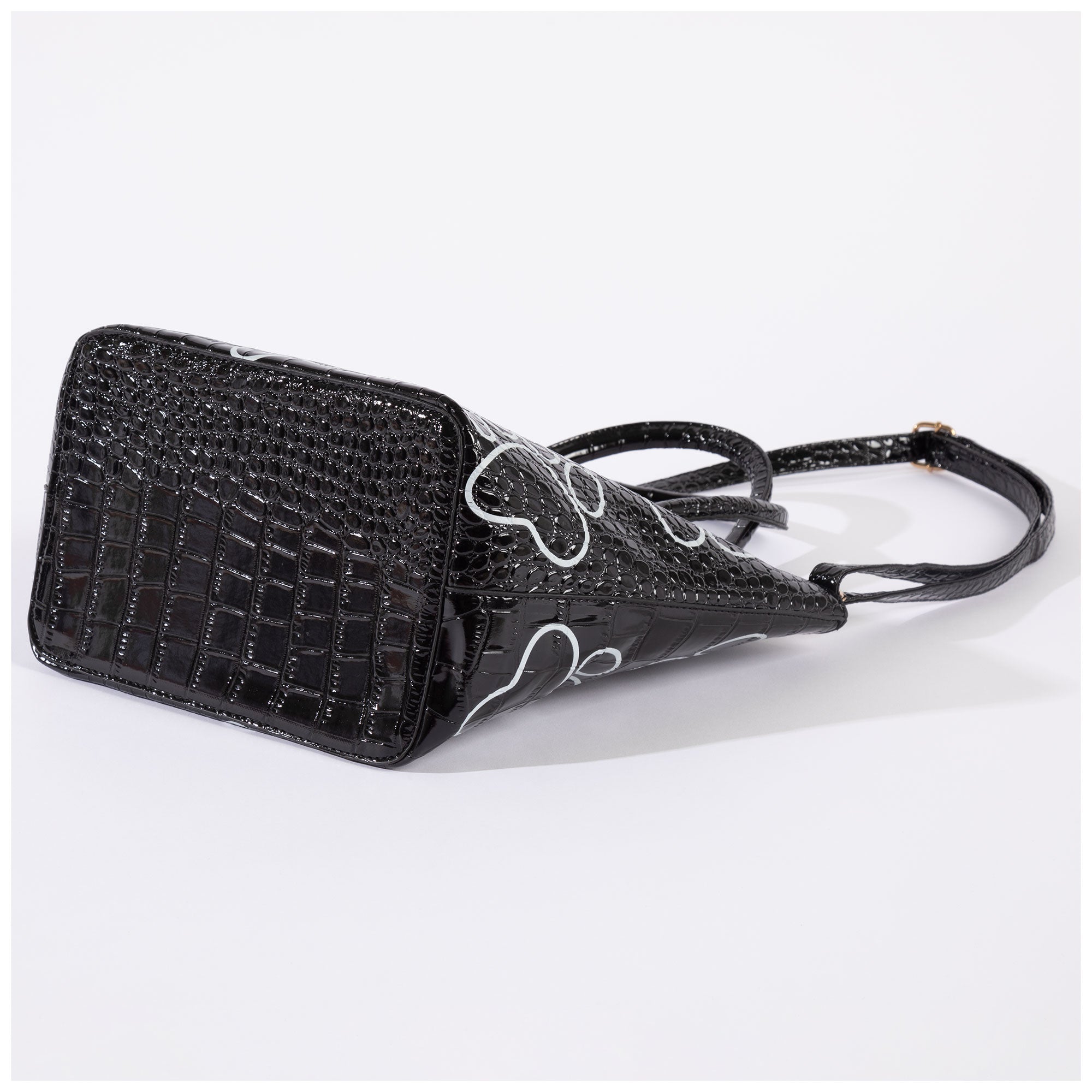 Patterned Paw Faux Leather Handbag - Aaria Tees Aaria Tees