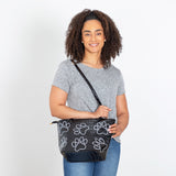Patterned Paw Faux Leather Handbag - Aaria Tees Aaria Tees