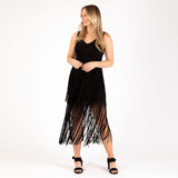 Southern Fringe Faux Suede Dress - Aaria Tees Aaria Tees