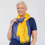 Hope For Ukraine Hand Loomed Scarf - Aaria Tees Aaria Tees