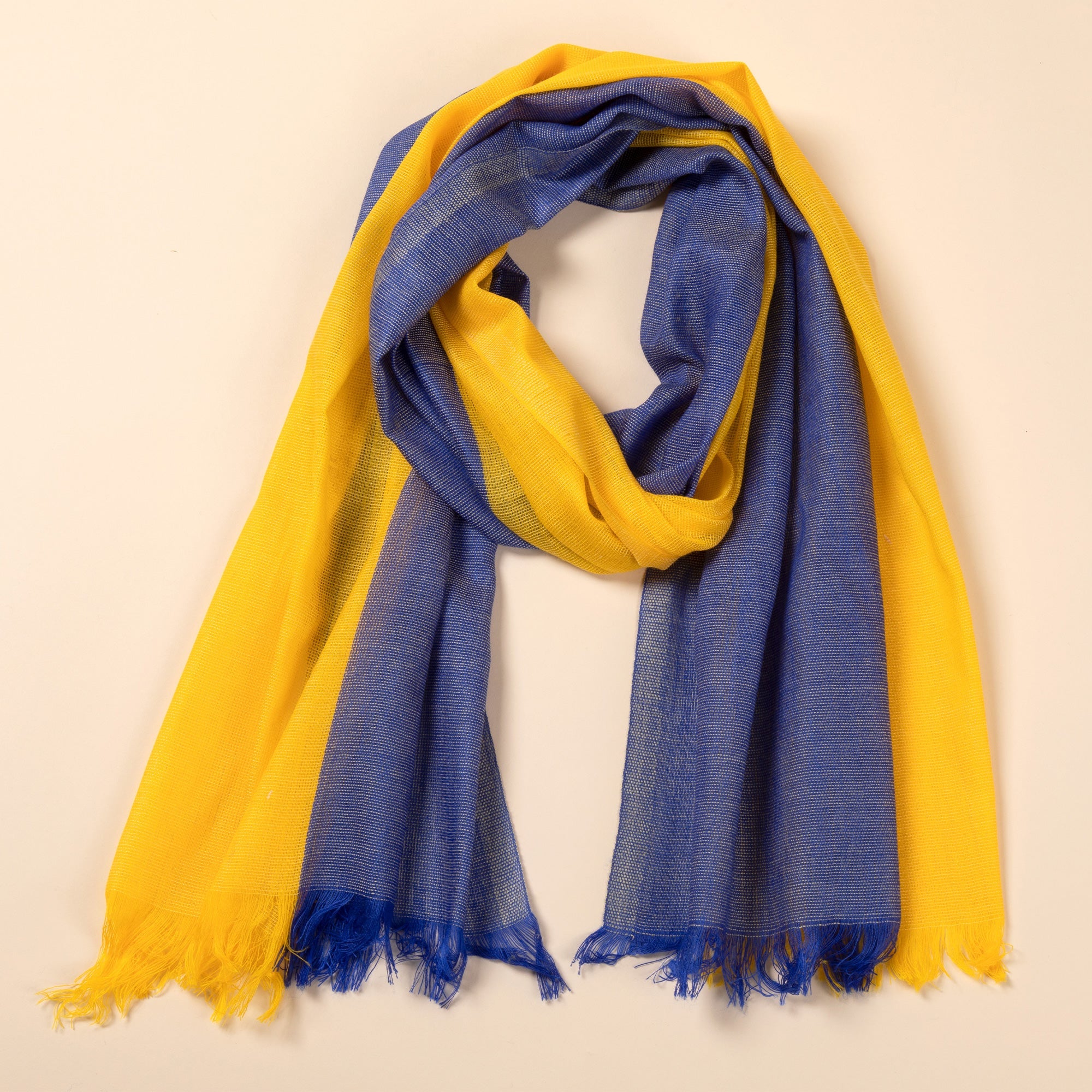 Hope For Ukraine Hand Loomed Scarf - Aaria Tees Aaria Tees