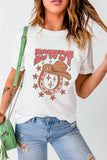 Graphic Round Neck Short Sleeve T-Shirt Aaria Tees