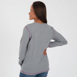 Elephant Contrast Stitch Thermal Top - Aaria Tees Aaria Tees