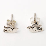 Dove Silhouette Sterling Earrings - Aaria Tees Aaria Tees