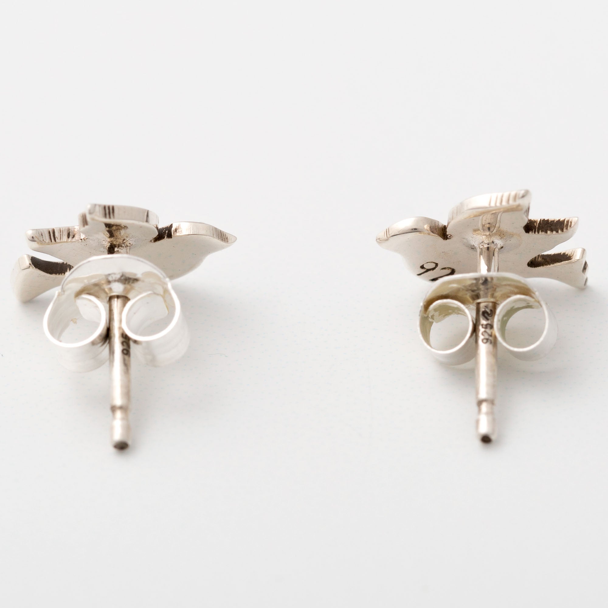 Dove Silhouette Sterling Earrings - Aaria Tees Aaria Tees