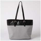 Classic Canvas & Faux Leather Tote - Aaria Tees Aaria Tees