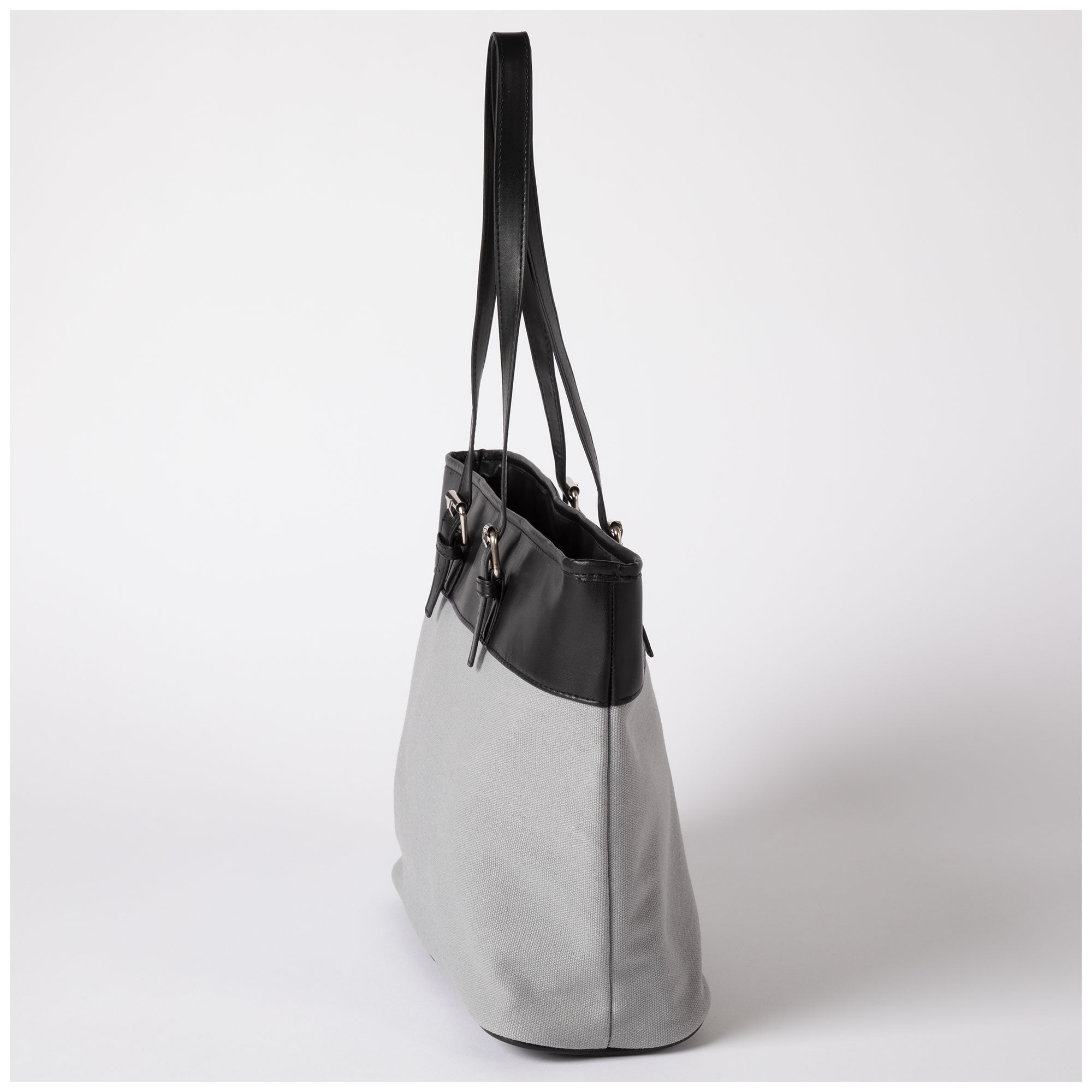 Classic Canvas & Faux Leather Tote - Aaria Tees Aaria Tees