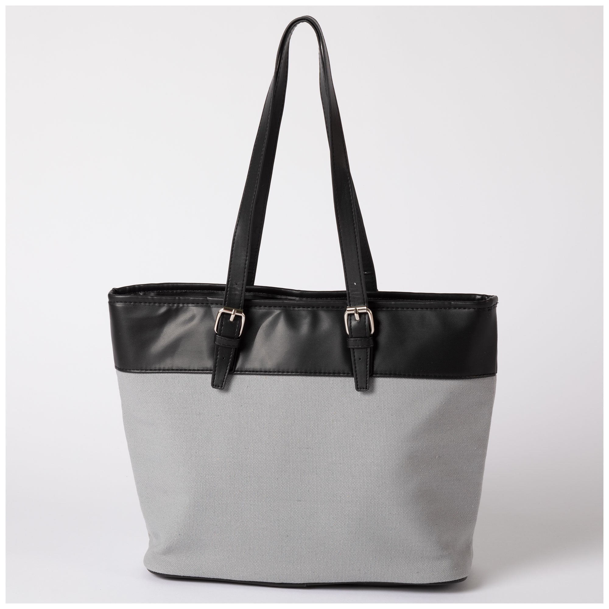 Classic Canvas & Faux Leather Tote - Aaria Tees Aaria Tees