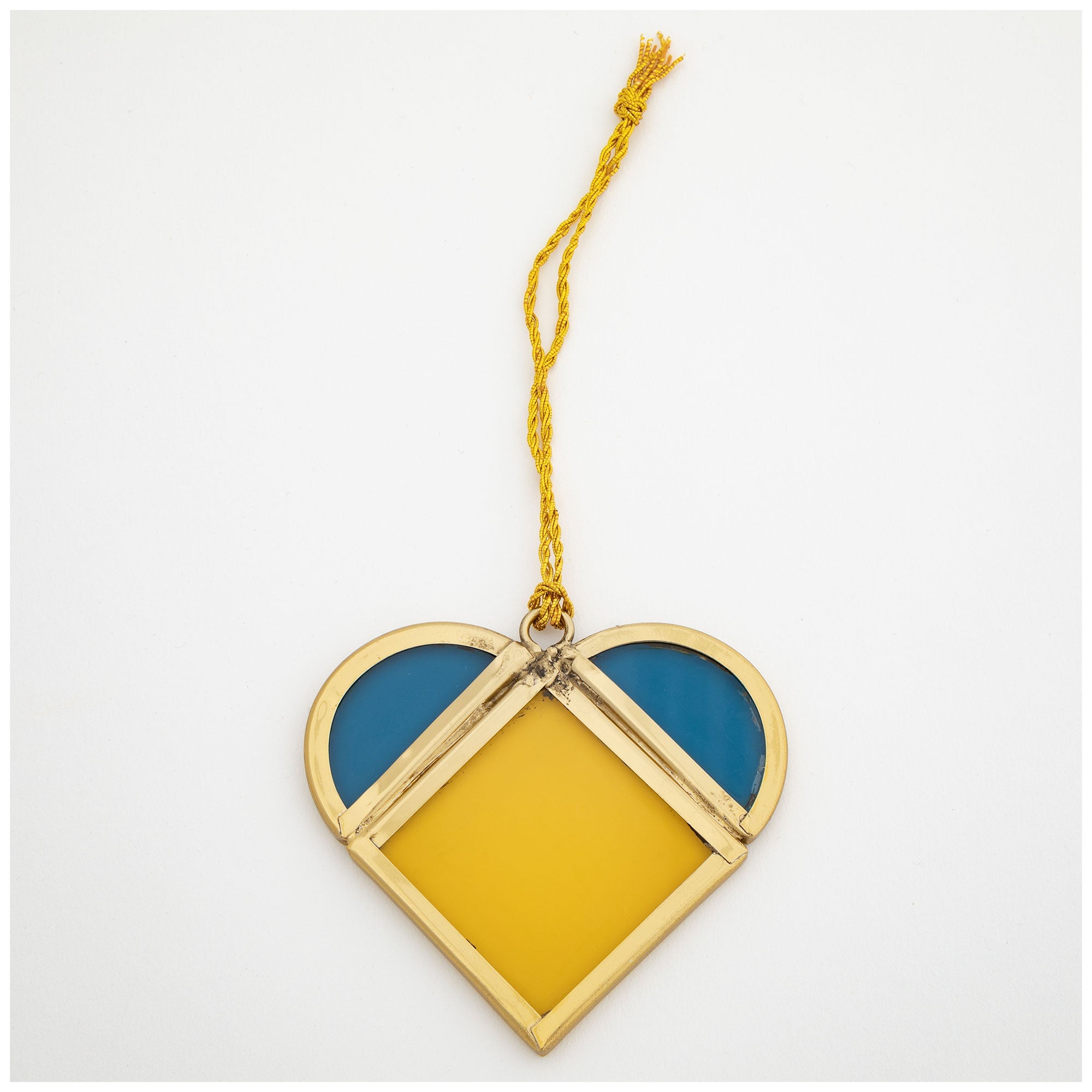 Stand with Ukraine Glass Heart - Aaria Tees Aaria Tees