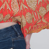 Off-the-Shoulder Concentric Design Top - Aaria Tees Aaria Tees