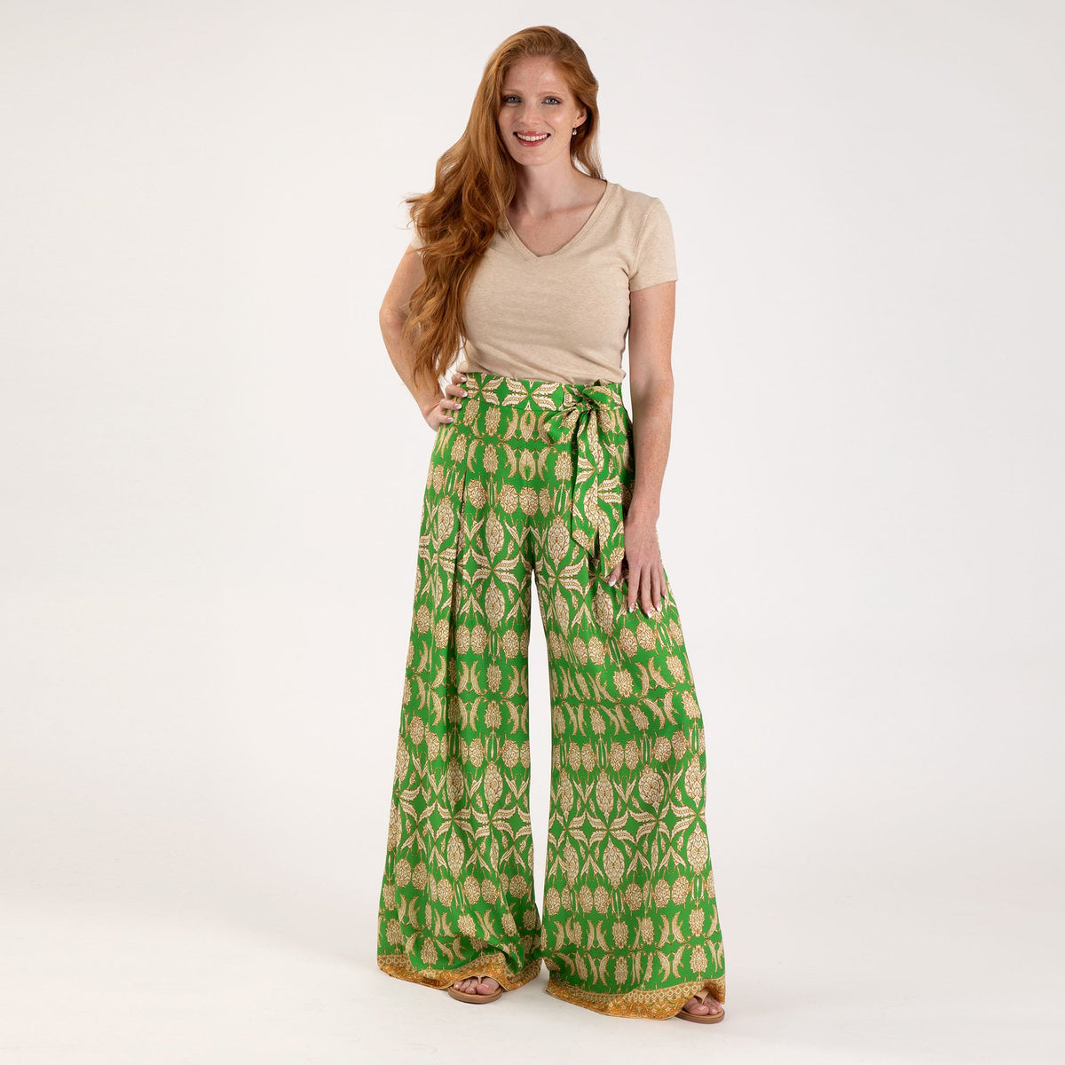 Concentric Design Flowing Pants - Aaria Tees