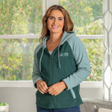 Peace Love Paws Fleece Hooded Zip Up Jacket - Aaria Tees Aaria Tees