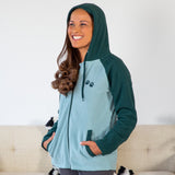 Paw Print Raglan Fleece Jacket - Aaria Tees Aaria Tees