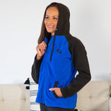 Paw Print Raglan Fleece Jacket - Aaria Tees Aaria Tees