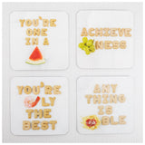 Food Pun Cardboard Coasters - Set of 20 - Aaria Tees Aaria Tees