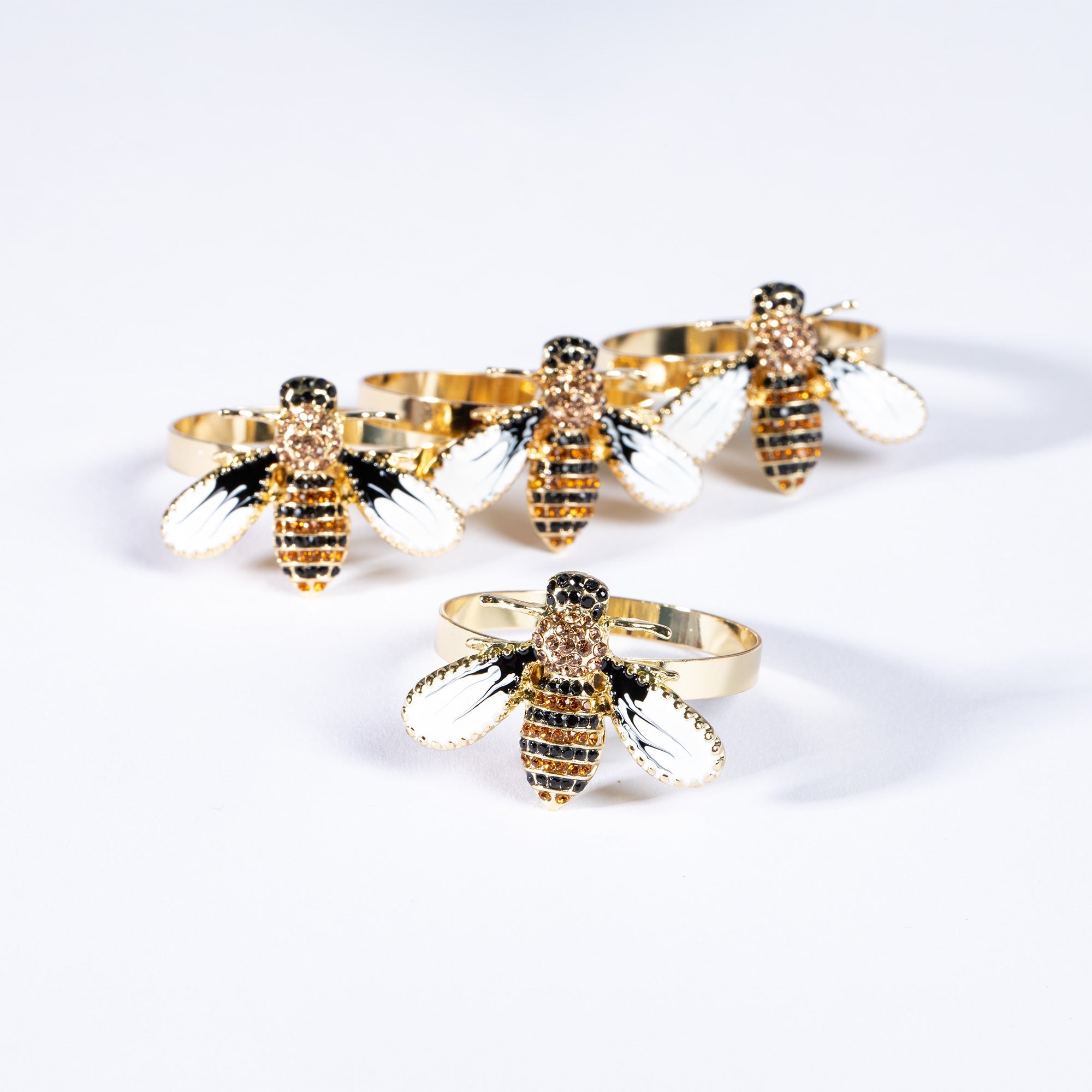 Elegant Bee Napkin Ring - Set of 4 - Aaria Tees Aaria Tees