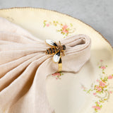Elegant Bee Napkin Ring - Set of 4 - Aaria Tees Aaria Tees