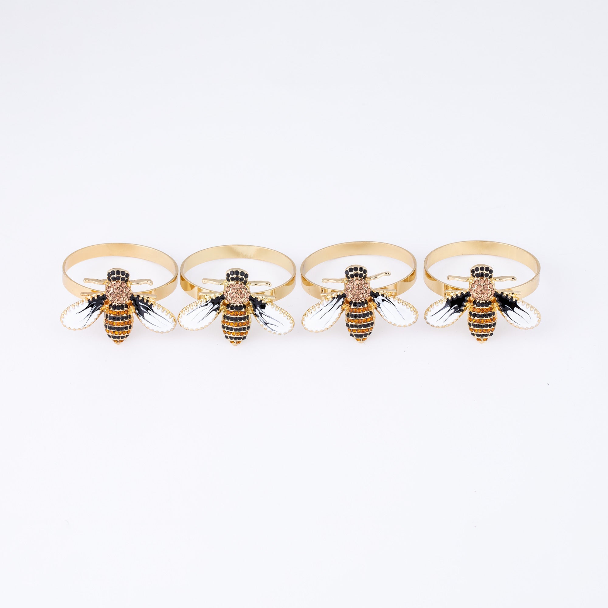 Elegant Bee Napkin Ring - Set of 4 - Aaria Tees Aaria Tees