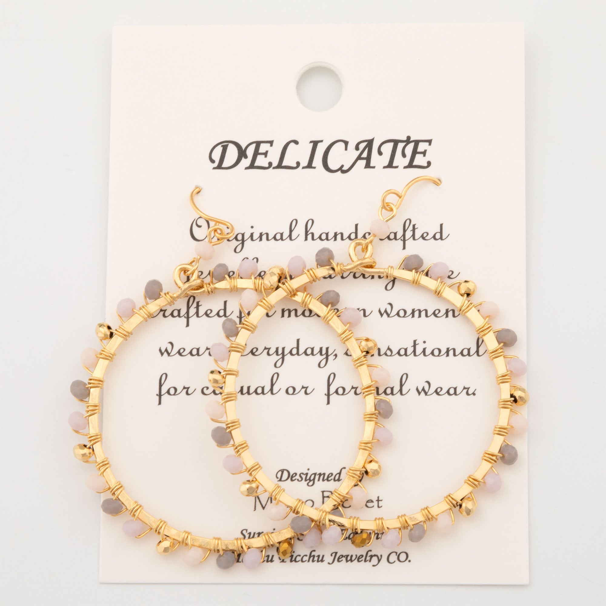 Gold-Plated Bohemian Crystal Earrings - Aaria Tees Aaria Tees