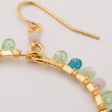 Gold-Plated Bohemian Crystal Earrings - Aaria Tees Aaria Tees