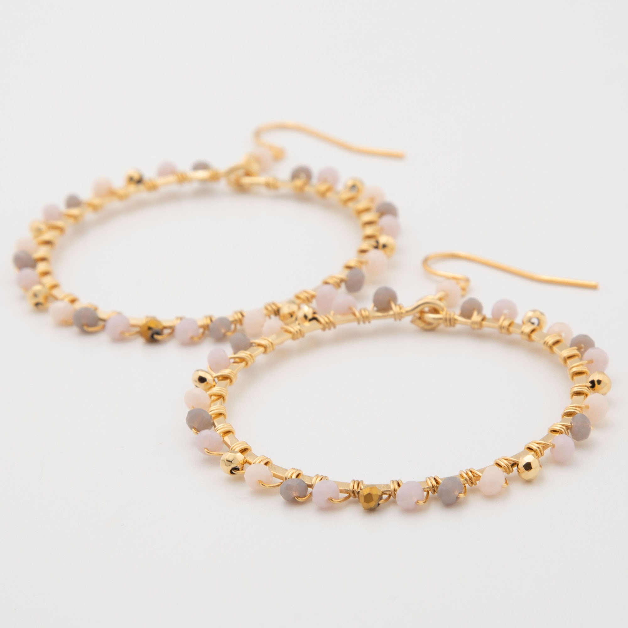 Gold-Plated Bohemian Crystal Earrings - Aaria Tees Aaria Tees