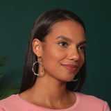 Gold-Plated Bohemian Crystal Earrings - Aaria Tees Aaria Tees
