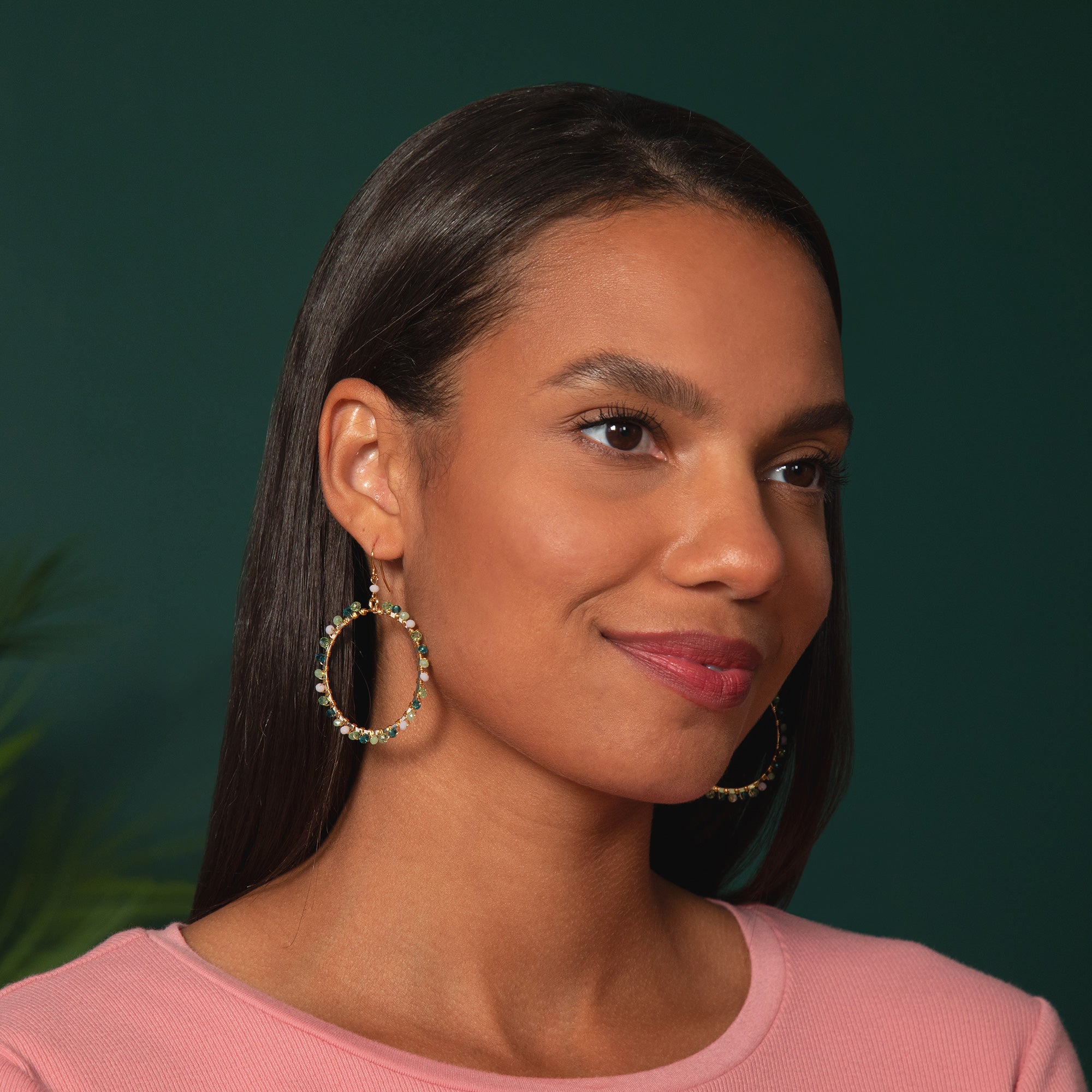 Gold-Plated Bohemian Crystal Earrings - Aaria Tees Aaria Tees