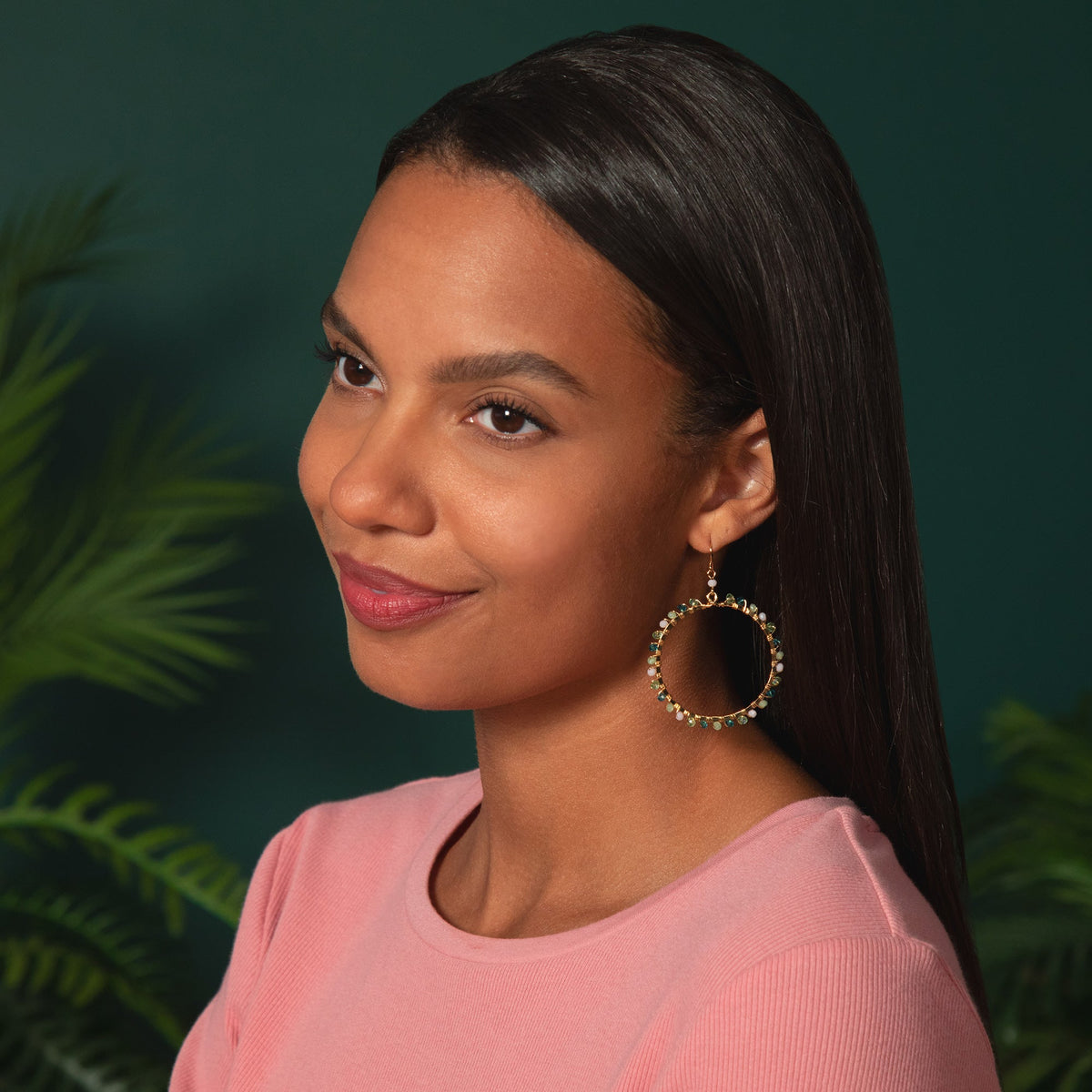 Gold-Plated Bohemian Crystal Earrings - Aaria Tees