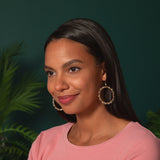 Gold-Plated Bohemian Crystal Earrings - Aaria Tees Aaria Tees
