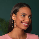 Gold-Plated Bohemian Crystal Earrings - Aaria Tees Aaria Tees