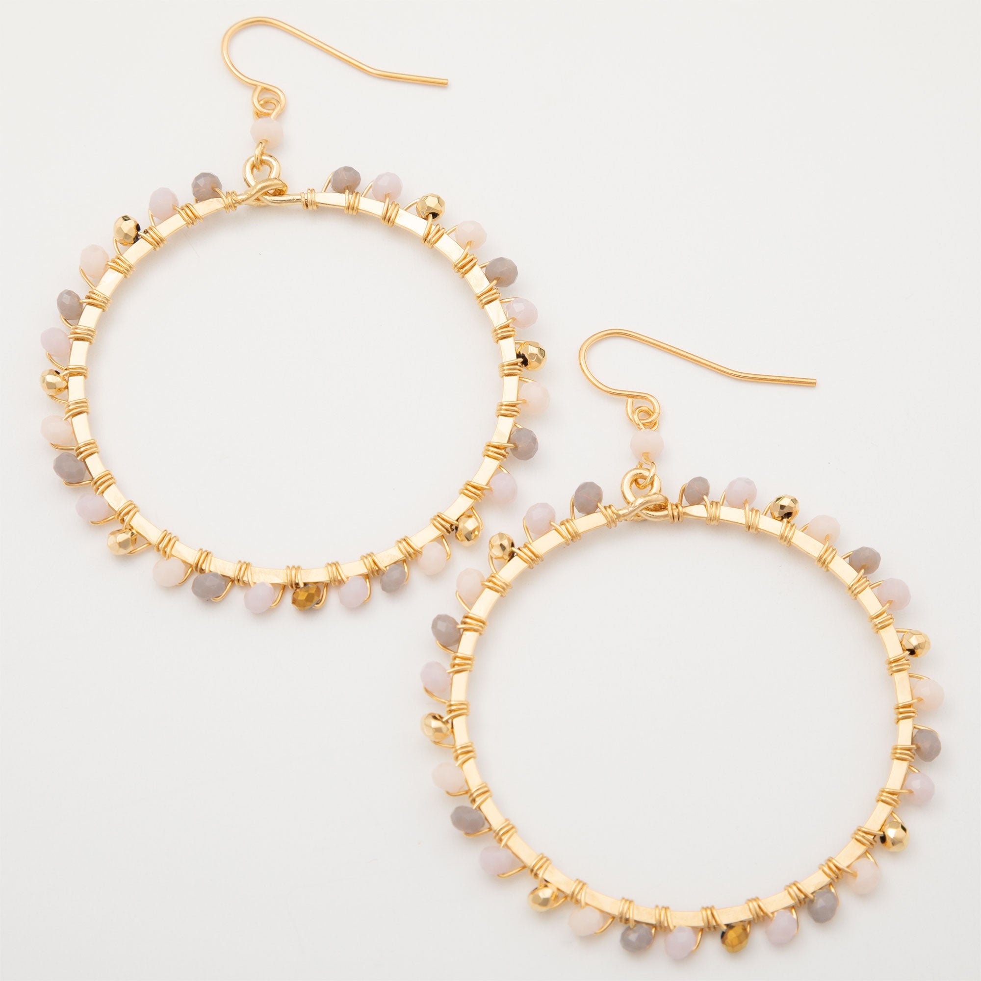 Gold-Plated Bohemian Crystal Earrings - Aaria Tees Aaria Tees
