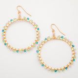 Gold-Plated Bohemian Crystal Earrings - Aaria Tees Aaria Tees