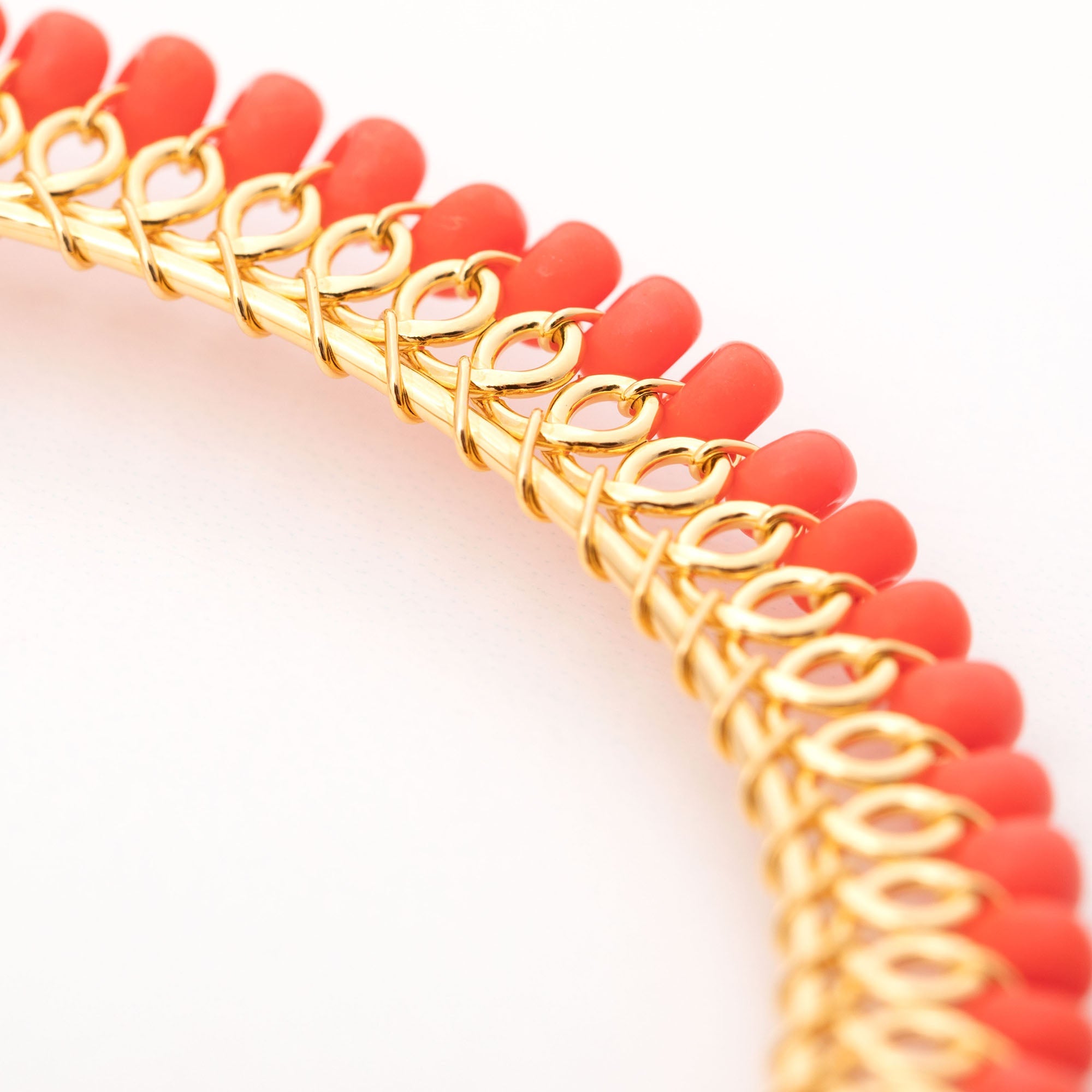 Beaded Gold-Plated Circle Earrings - Aaria Tees Aaria Tees