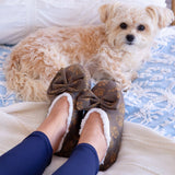 Super Cozy&trade; Leopard Paw Slippers With Large Bow - Aaria Tees Aaria Tees