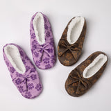 Super Cozy&trade; Leopard Paw Slippers With Large Bow - Aaria Tees Aaria Tees
