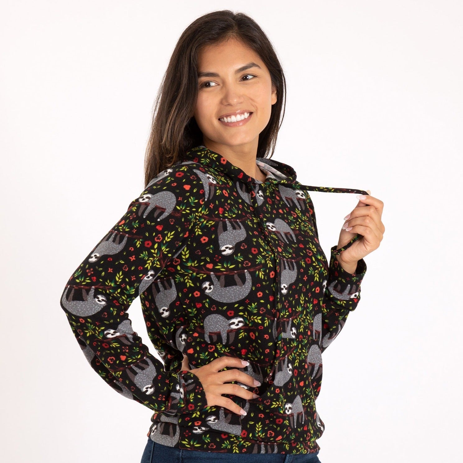Adorable Print Terry Hoodie - Aaria Tees Aaria Tees