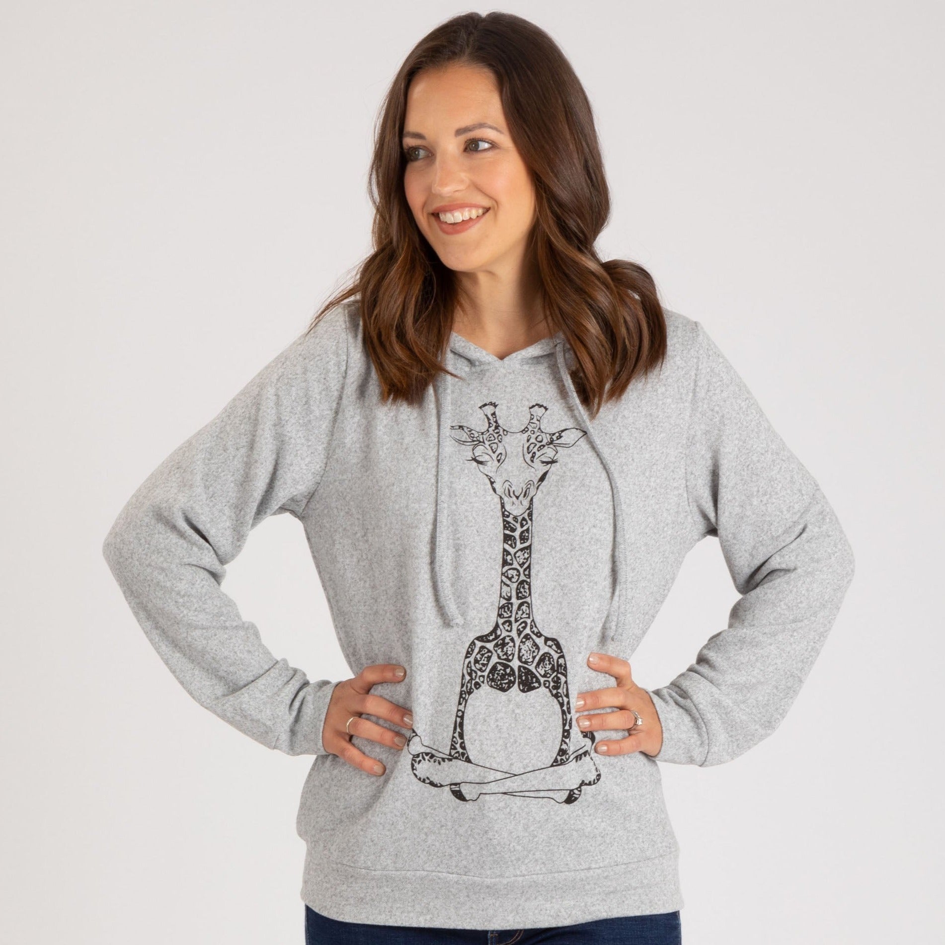Adorable Print Terry Hoodie - Aaria Tees Aaria Tees