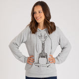 Adorable Print Terry Hoodie - Aaria Tees Aaria Tees