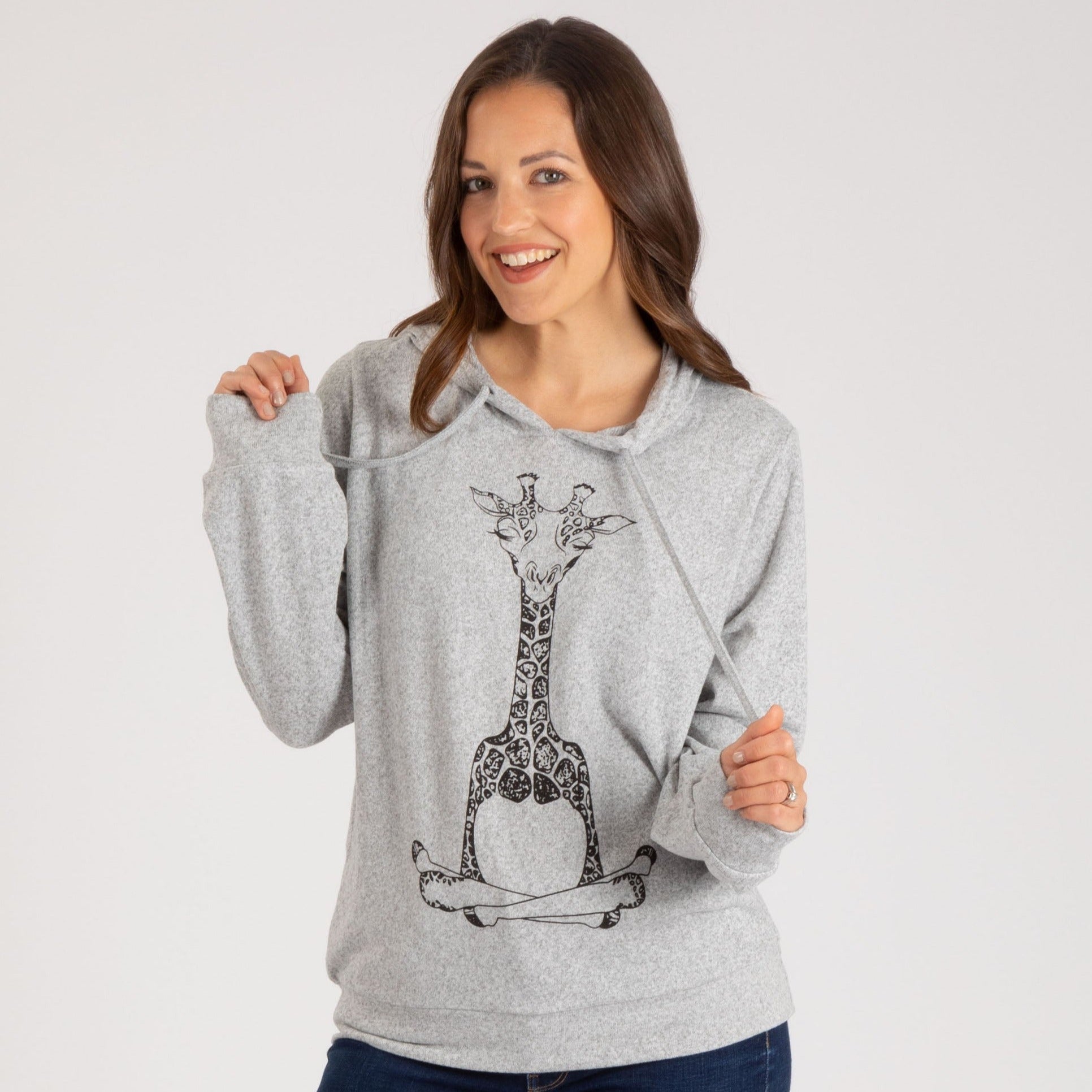 Adorable Print Terry Hoodie - Aaria Tees Aaria Tees