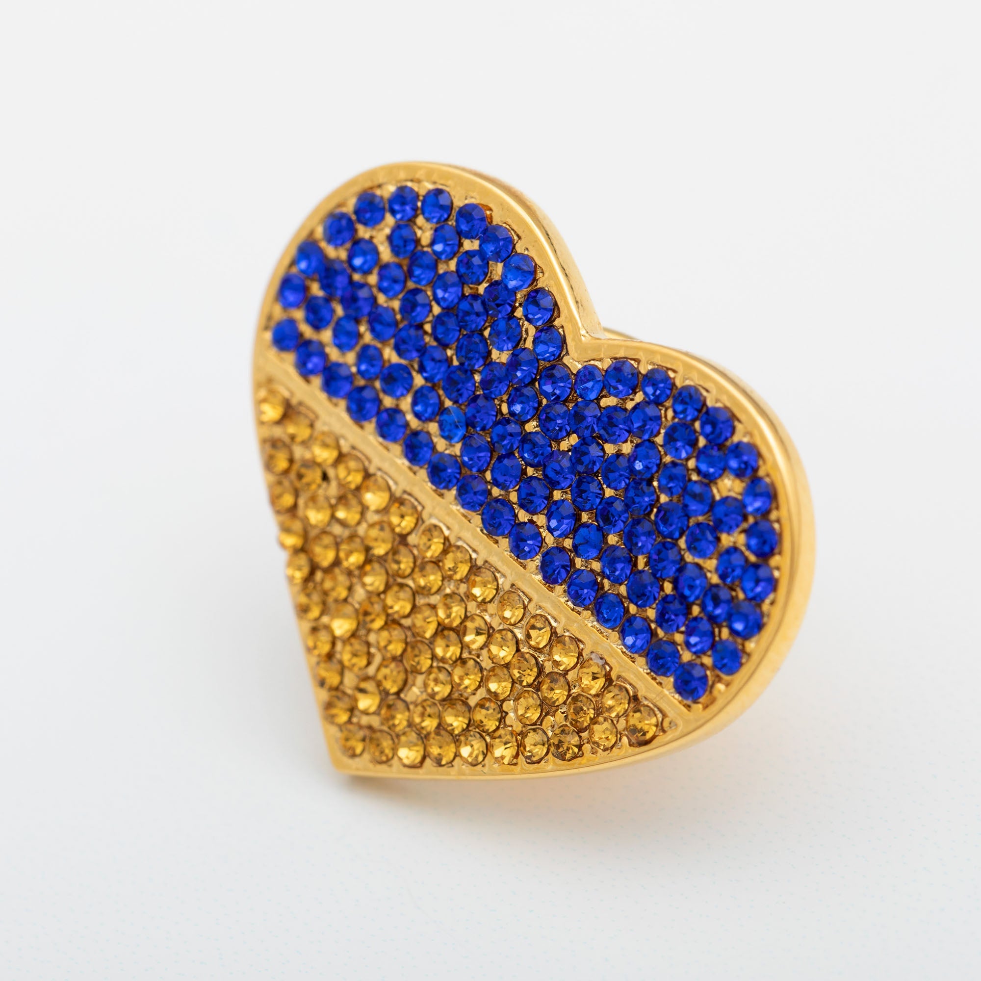 We Stand United With Ukraine Gold Plated Pin - Aaria Tees Aaria Tees