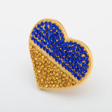 We Stand United With Ukraine Gold Plated Pin - Aaria Tees Aaria Tees