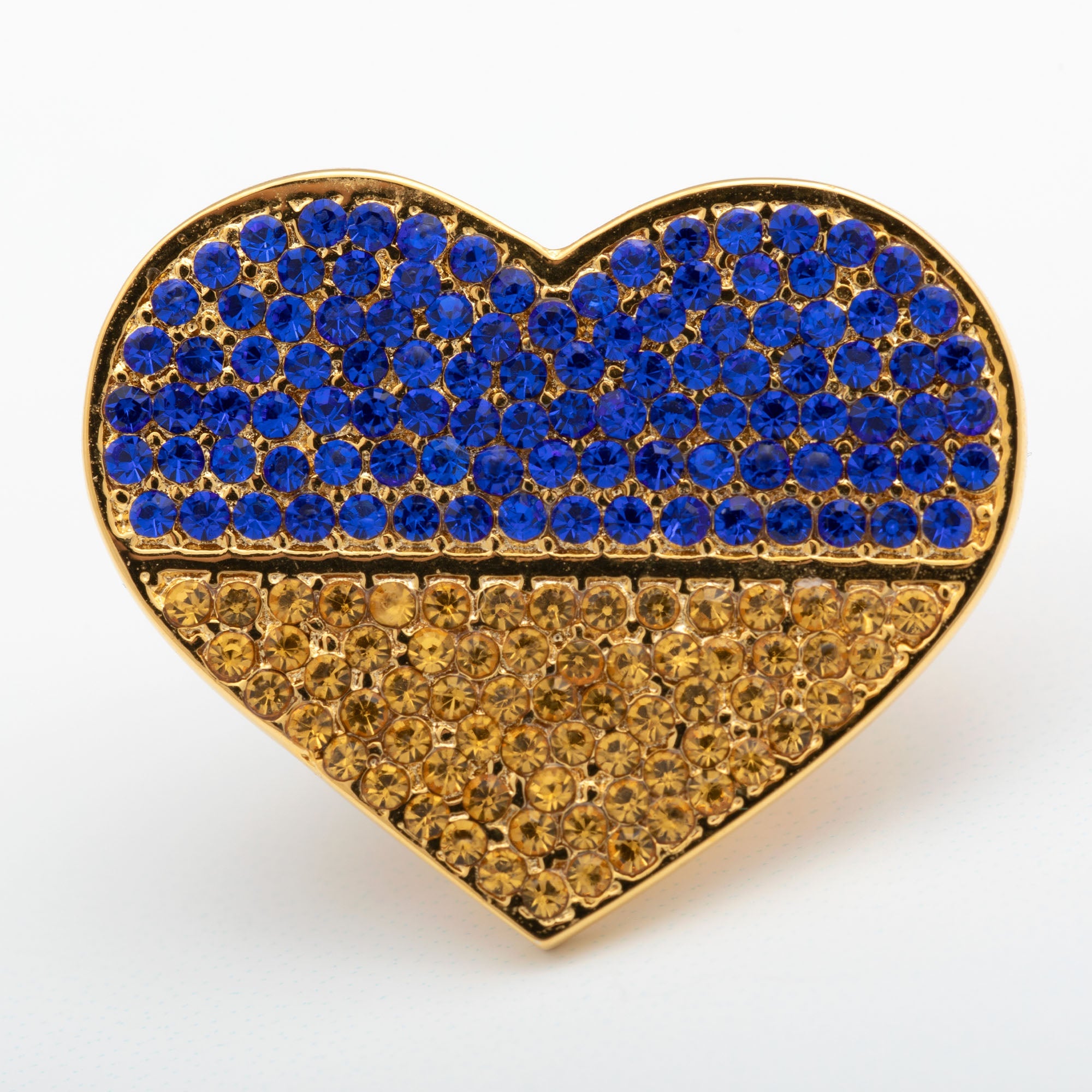 We Stand United With Ukraine Gold Plated Pin - Aaria Tees Aaria Tees