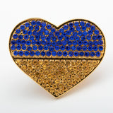 We Stand United With Ukraine Gold Plated Pin - Aaria Tees Aaria Tees