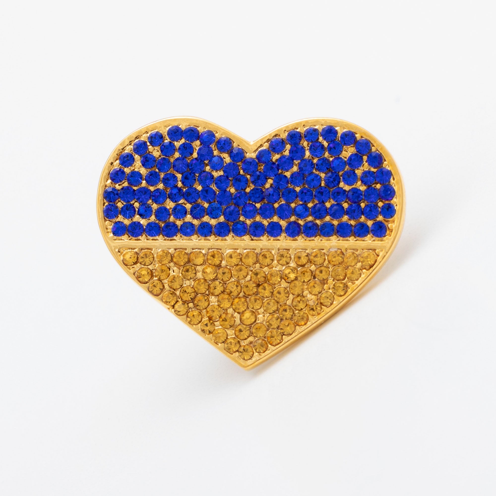 We Stand United With Ukraine Gold Plated Pin - Aaria Tees Aaria Tees