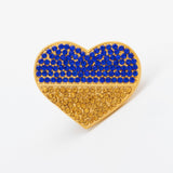 We Stand United With Ukraine Gold Plated Pin - Aaria Tees Aaria Tees